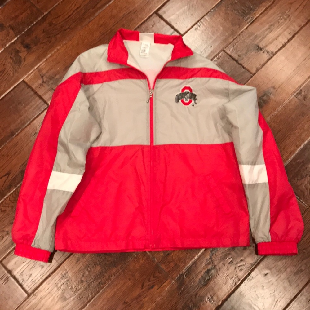 Women’s Ohio State Buckeyes Windbreaker XL 18 USED